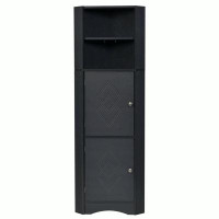 Latitude Run® Freestanding Storage Cabinet with Doors and Adjustable Shelves
