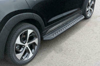 ARIES AeroTread Black Stainless Steel Aluminum Running Boards | SUVs - GMC Terrain