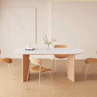 Hokku Designs Solid wood rock table
