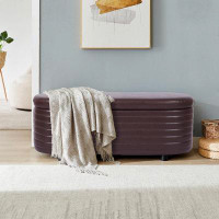 Latitude Run® Marcella 49" Upholstered Flip Top Storage Bench