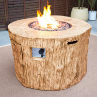 Direct Wicker Demetrius 23.8'' H x 40'' W Propane Outdoor Fire Pit Table
