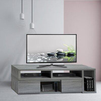 Brayden Studio Techni Mobili Adjustable TV Stand Console For TV/'S Up To 65"_18" H x 53.5" W x 15.25" D