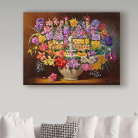 Trademark Fine Art 'House Plants' Acrylic Painting Print on Wrapped Canvas