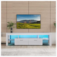 Wrought Studio LED TV stand with storage, TV cabinet for Up to 75 inch