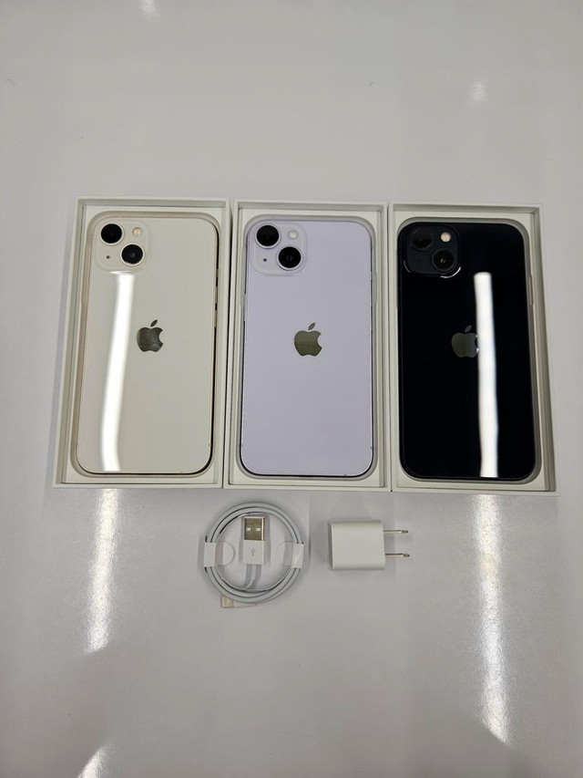 iPhone 14 128GB, 256GB, 512GB CANADIAN MODELS NEW CONDITION WITH ACCESSORIES 1 Year WARRANTY INCLUDED in Cell Phones in Saskatchewan