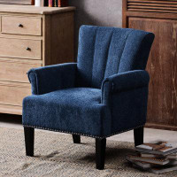 Winston Porter Accent Rivet Tufted Polyester Armchair