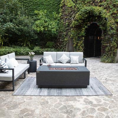 Envelor Elementi Andes Propane Fire Pit 60,000 BTUs - Dark Grey, 66 x 32 Inches in BBQs & Outdoor Cooking