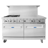 Atosa 60 Natural Gas/Propane 4 Burners With 36 Griddle Stove Top Range