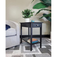 Lark Manor Amreece Solid Wood End Table with Storage