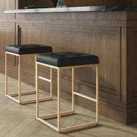 Everly Quinn Pally Square Stool