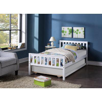 Winston Porter Twin Bed with Trundle, Platform Bed Frame with Headboard and Footboard