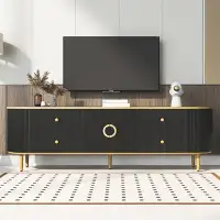 Mercer41 Modern TV Stand with 4 Drawers and 1 Cabinet
