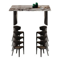 SUPROT Marble dining table and chair combination