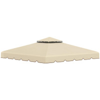 Replacement Canopy Top 9.8' L x 9.8' W Beige