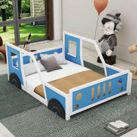 Zoomie Kids Abagaile Full Size Classic Car-Shaped Platform Bed