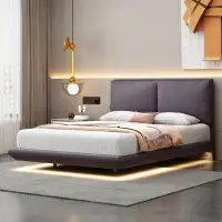 Latitude Run® Upholstered Platform Bed with Sensor Light, 2 sets of USB Port and Socket