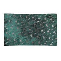 East Urban Home Planets and Stars Green Area Rug