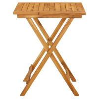 Wildon Home® Folding Patio Table 23.6"X23.6"X29.5" Solid Acacia Wood