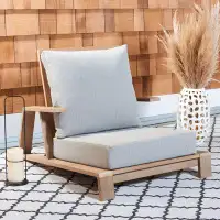 Joss & Main Fatima Wood Outdoor Patio Chair