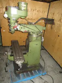 Milling machine, First 1-12 hp Turret Mill, R8 spindle taper, variable speed