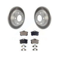 Rear Coated Disc Rotors and Semi-Metallic Brake Pads Kit by Transit Auto KGF-101345