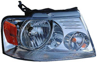 Head Lamp Passenger Side Lincoln Mark 2006 With Chrome Trim High Quality , FO2503201