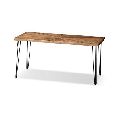 Lilac Garden Tools 62.99" Brown Rectangular Solid wood+Iron desks in Desks