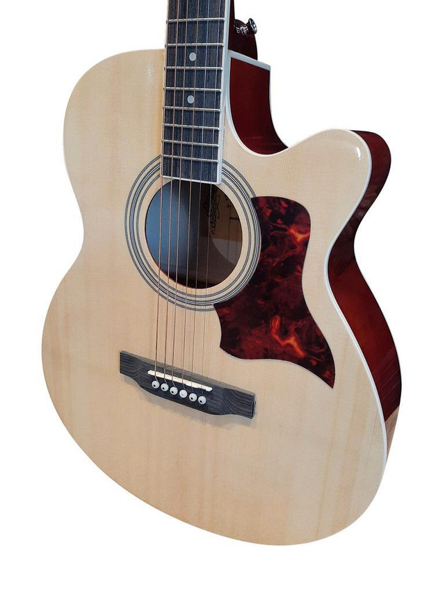 Acoustic Guitar for Beginners Adults Students 40 inch Full size Natural SPS377PG in Guitars - Image 2