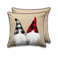 The Holiday Aisle® Holiday Series Buffalo Check Merry Christma Throw Pillow Cover- Set Of 2