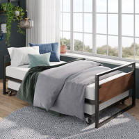 Trule Barrett Twin Bamboo and Metal Daybed with Trundle