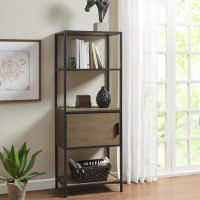 17 Stories 3-Shelf Bookcase With Storage Cabinet?