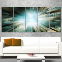 Design Art Light from Sky 5 Piece Wall Art on Wrapped Canvas Set