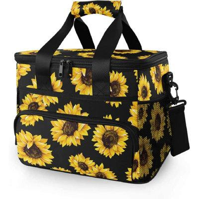 August Grove 15L Leakproof Reusable Insulated Cooler Lunch Bag Office Work Picnic Hiking Beach Lunch Box Organizer With  in Other