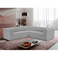 Meridian Furniture USA Ollie 5 - Piece Upholstered Sectional