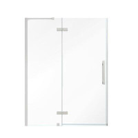 Ove Decors OVE Decors Endless TA2300300 Tampa, Alcove Frameless Hinge Shower Door, 49 15/16 To 51 11/16 In. W X 72 In. H