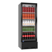 KICHKING KICHKING 21.7'' Commercial Beverage Refrigerator and Cooler, 8 Cu.ft Display Fridge with Glass Door