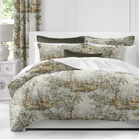 Made in Canada - The Tailor's Bed French Countryside Beige/Ivory Linen Duvet Cover Set