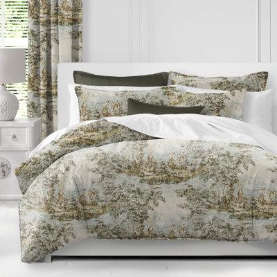 Made in Canada - The Tailor's Bed French Countryside Beige/Ivory Linen Duvet Cover Set in Bedding