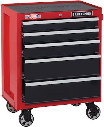 Craftsman 26 Wide 5-Drawer Rolling Tool Cabinet in Tool Storage & Benches in London - Image 4