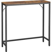 17 Stories Narrow Console Table with 2 Support Bar, Small Entryway Table, Thin Sofa Table