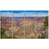 Design Art 'Grand Canyon National Park' 4 Piece Wrapped Canvas Photograph Print on Canvas