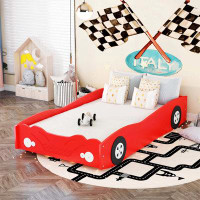 Zoomie Kids Aderonke Twin Size Car-Shaped Platform Bed