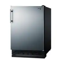 Summit Appliance Summit Appliance 24" Wide Made in Europe Stainless Steel Door Refrigerator-Freezer