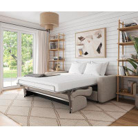 Create Comfort 85" Killian Queen Size Convertible Sleeper Sofa with Dual Mattress