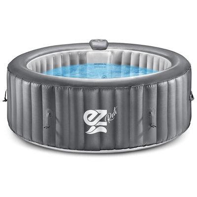 SereneLife Serenelife 4 - Person 100 - Jet Vinyl Inflatable Hot Tub in Hot Tubs & Pools