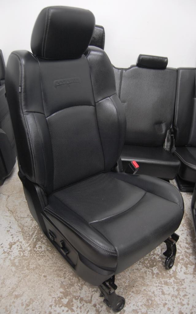 Dodge Ram Laramie 2016 BLACK LEATHER Front Rear Truck Seats power heated cooled in Other Parts & Accessories - Image 2