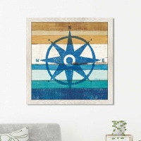 Made in Canada - Highland Dunes Beachscape IV Compass - Picture Frame Print