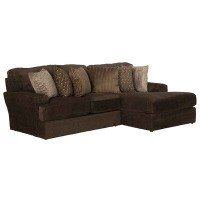 Latitude Run® Mammoth 2 - Piece Upholstered Sectional with 6 Included Accent Pillows