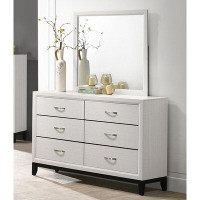 Latitude Run® 6 Drawer Double Dresser with Mirror