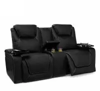 NEW ELECTRIC THEATER RECLINER 2 SEATER AIR LEATHER M014